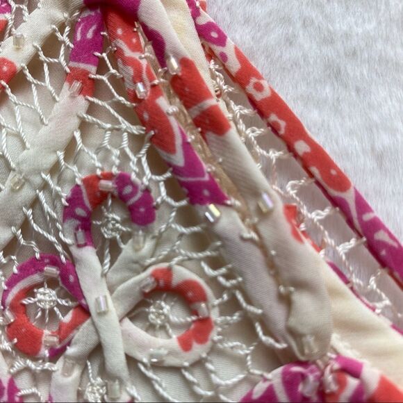 Sigrid Olsen Knitted By Hand Silk Sleeveless Top with Sequins and Beads Size S - Picture 11 of 13